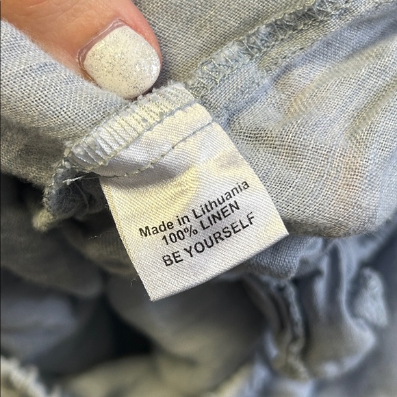 Flax Soft Gray Linen Trousers - Picture 5 of 7